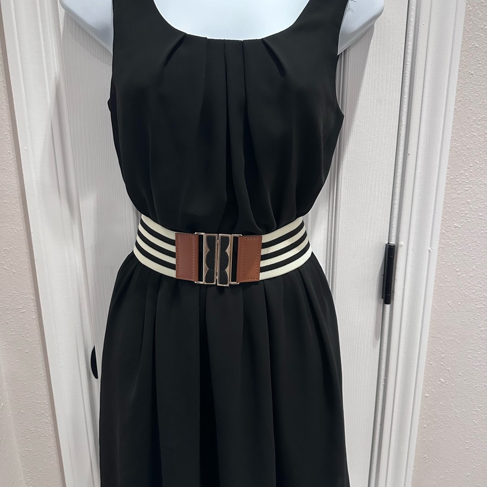 BCX Dress Black Satin Blend Dress